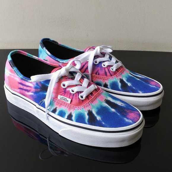 Vans Women's Authentic Tie Dye Low-Top Canvas Sneaker - Picture 2 of 11